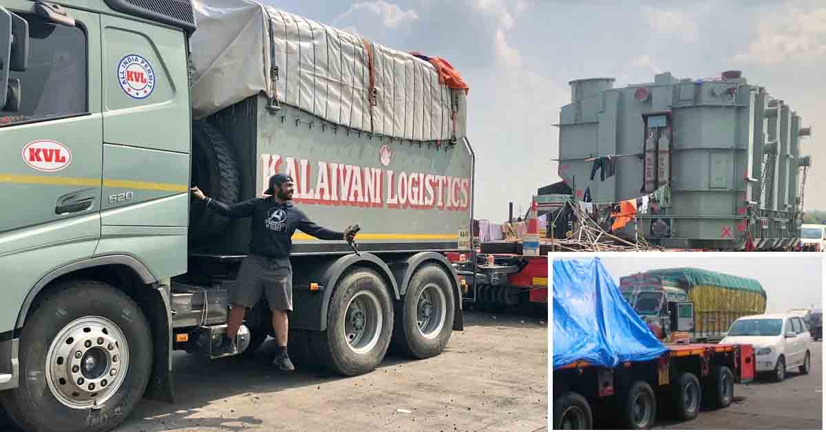 longest truck in india 148 wheels