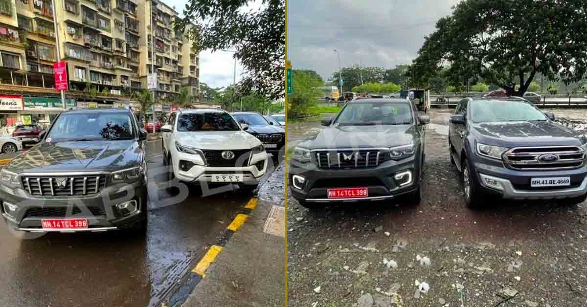 Mahindra Scorpio N Street Presence In contrast with Endeavour & Fortuner