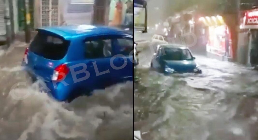 maruti celerio washed away flood