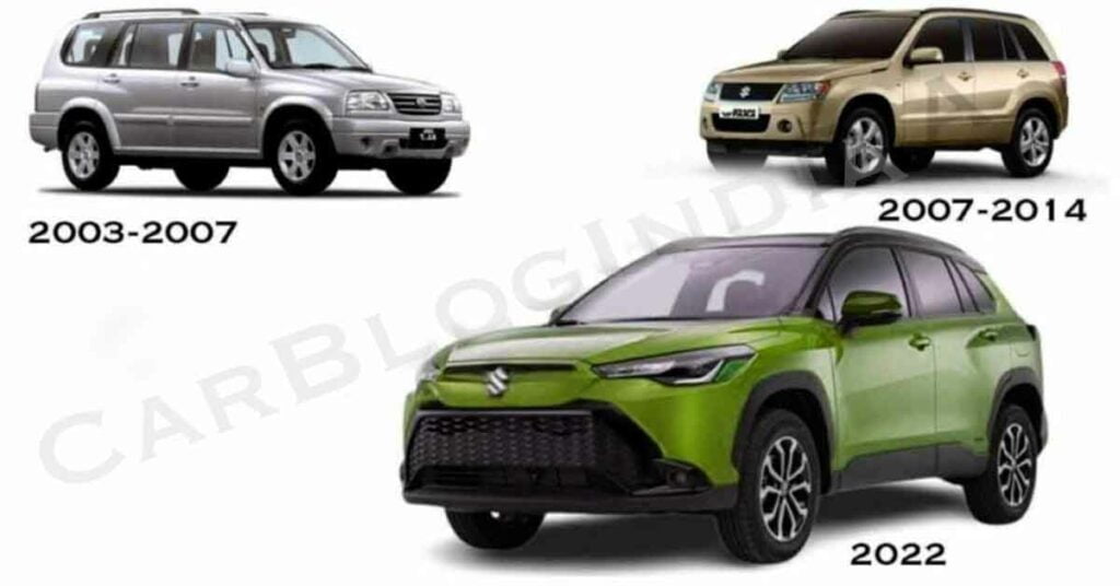 3 Generations of Maruti Grand Vitara