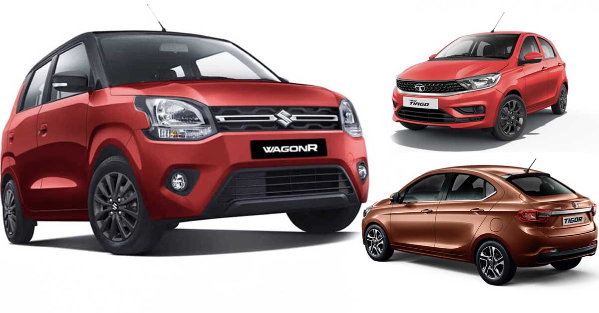 maruti wagon r vs tata tiago vs tigor sales