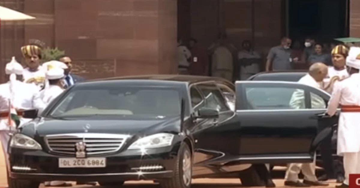 Ram Nath Kovind Leaves Office In Mercedes Maybach S600