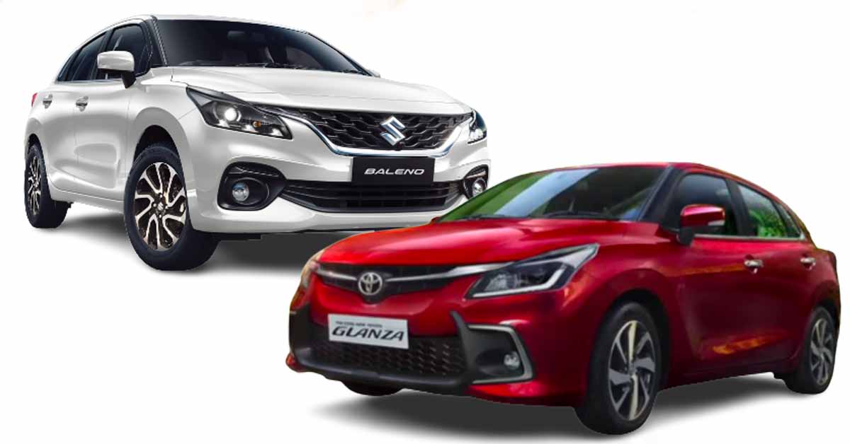 New Maruti Baleno vs Toyota Glanza 2022