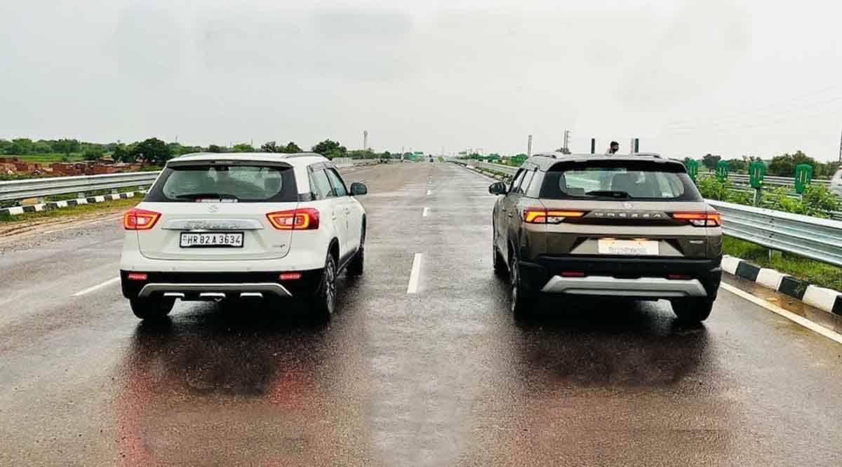 new maruti brezza vs old model drag race