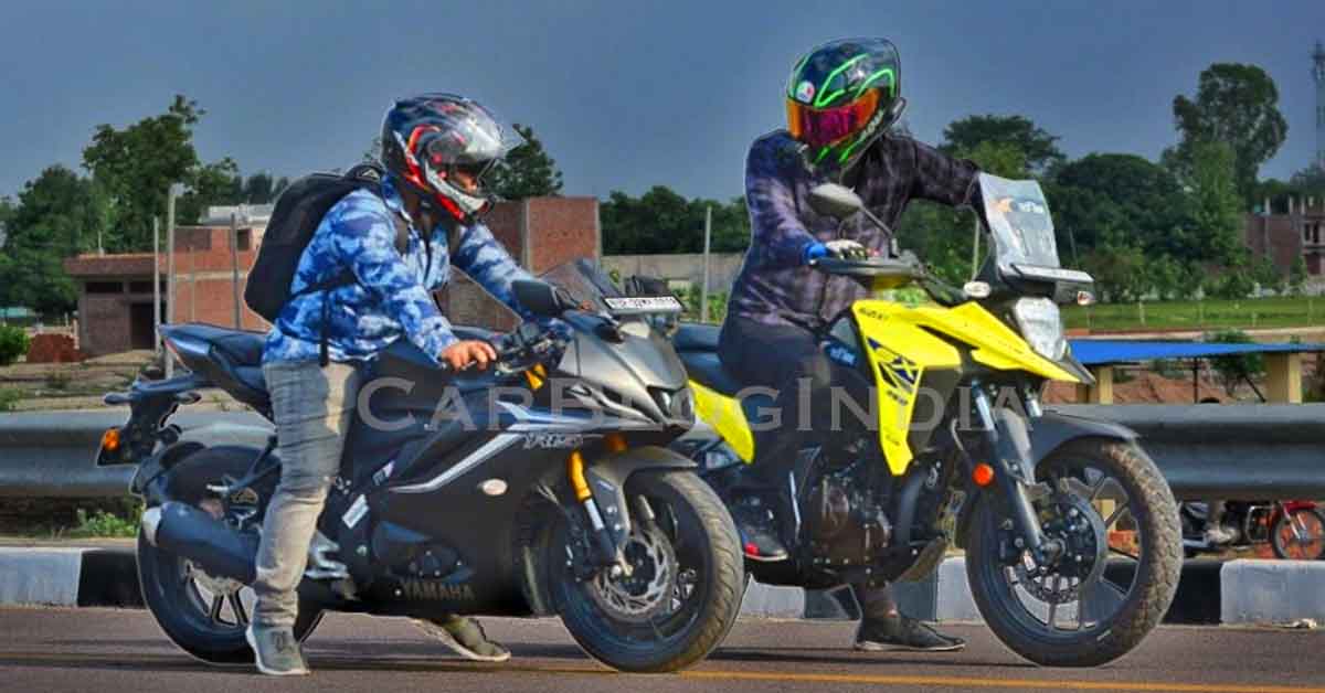 Yamaha R15 V4 vs Suzuki V Storm SX 250 Drag Race