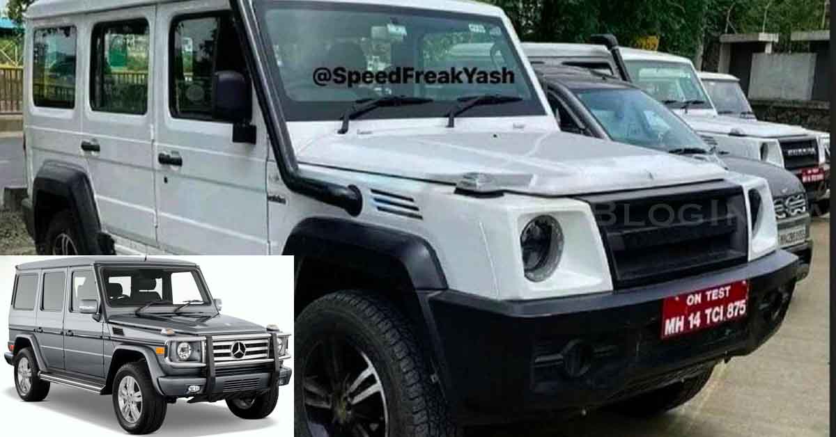 2022 force gurkha 5-door mercedes g-wagon look