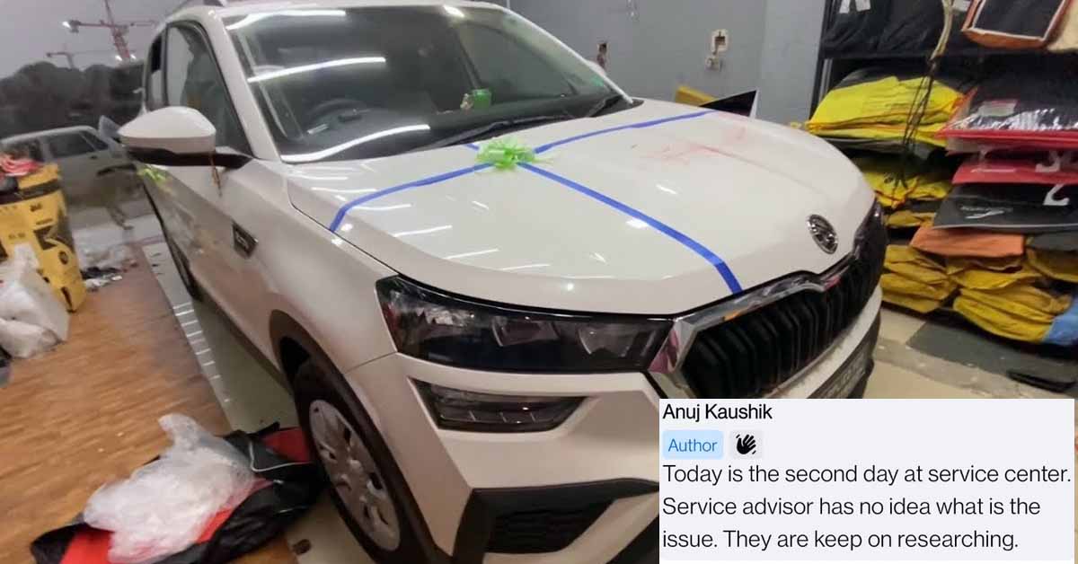 Skoda kushaq new error service centre clueless