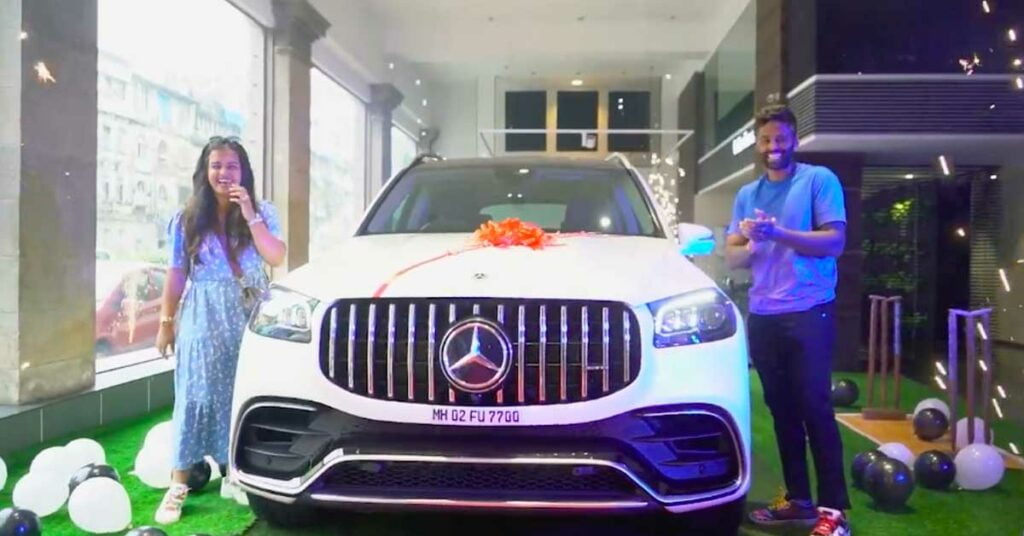 Suryakumar Yadav with his Mercedes-Benz GLS.
