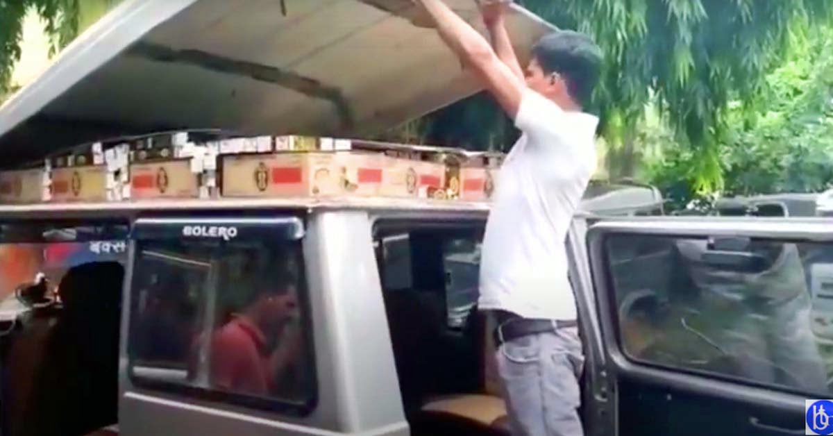 Mahindra Bolero used for Alcohol Smuggling in Bihar