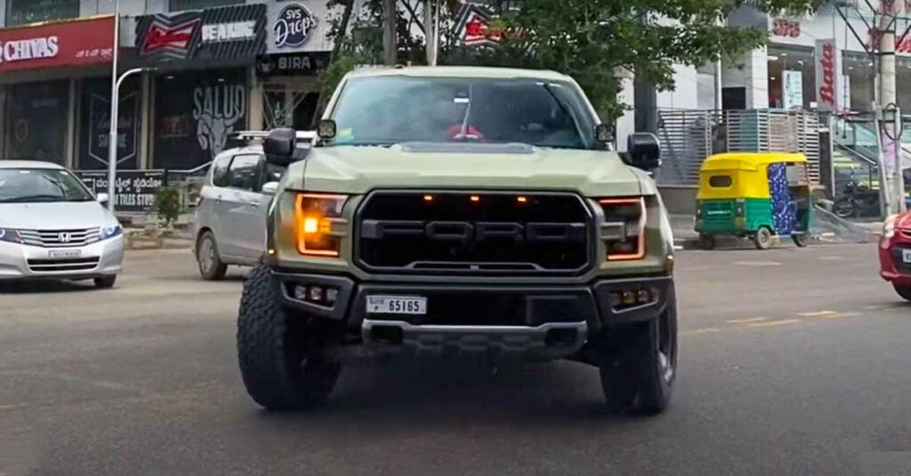 Ford Raptor Pickup Truck Spotted in India