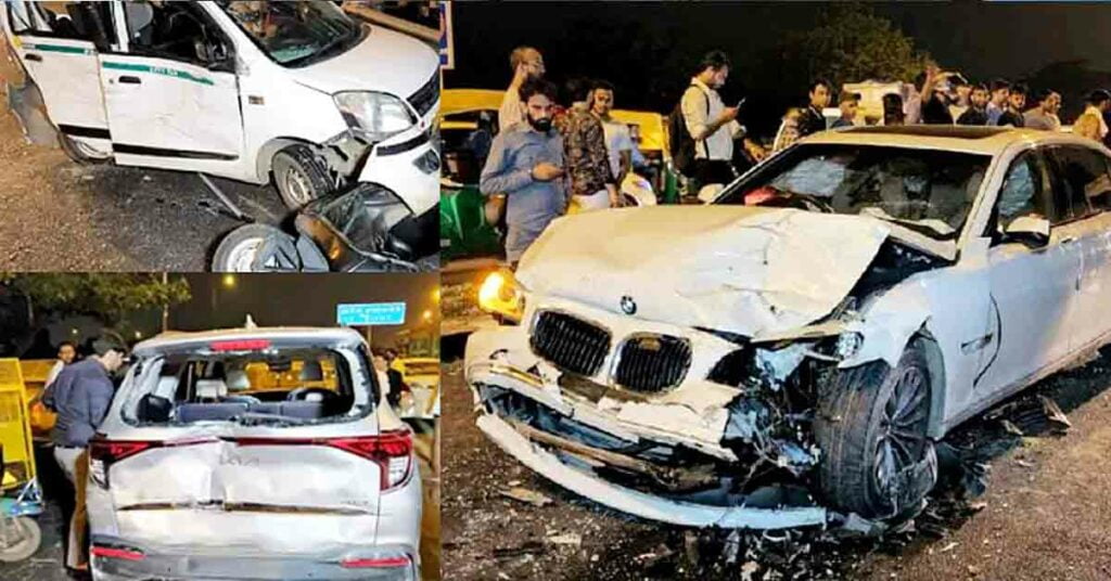 Former MLA Sunil Jain Rams His BMW Into 3 Vehicles