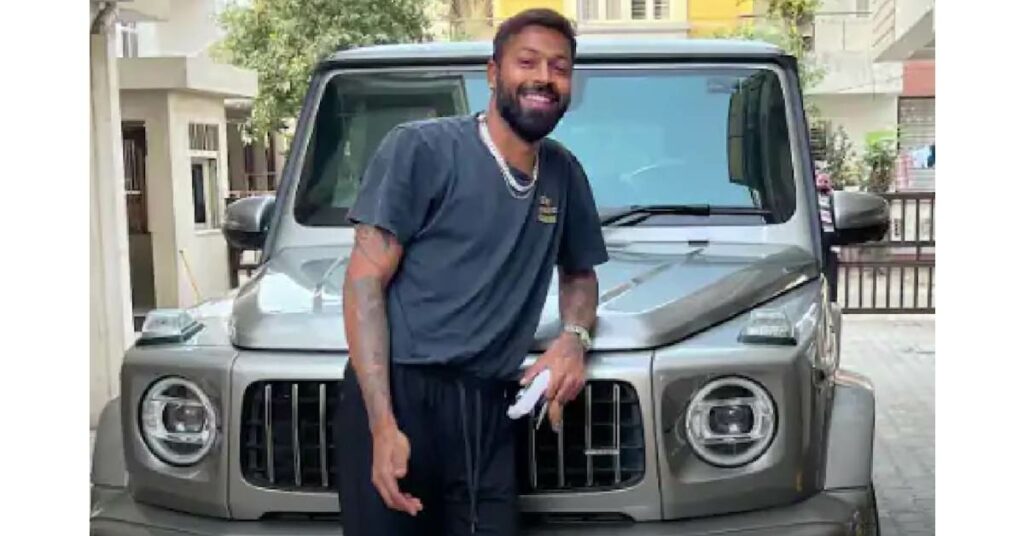 Hardik Pandya with His Mercedes benz G wagon