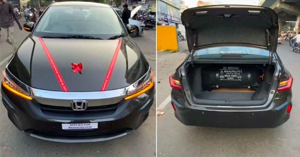 honda city with aftermarket cng