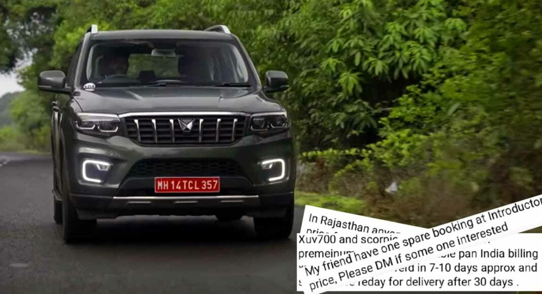mahindra scorpio n black market