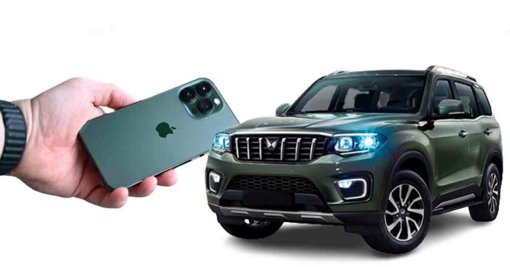 mahindra scorpio n iphone 13