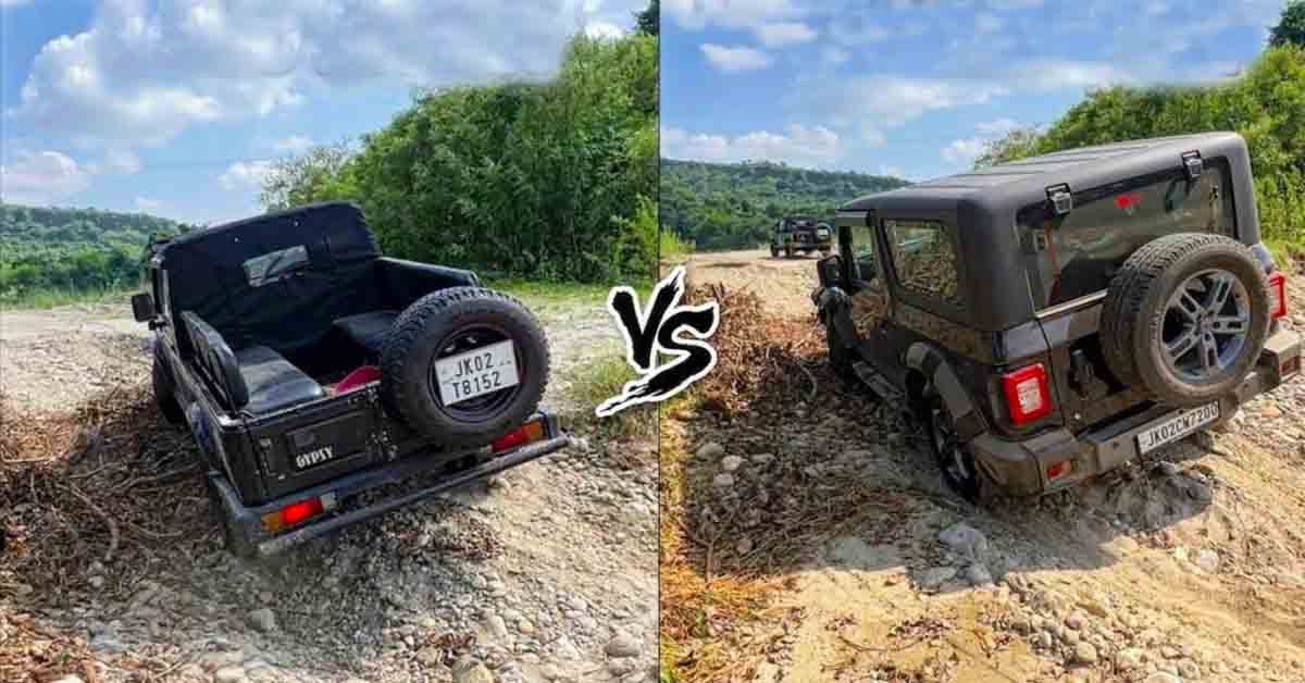 Maruti Gypsy and Mahindra Thar Drifting Off-Road