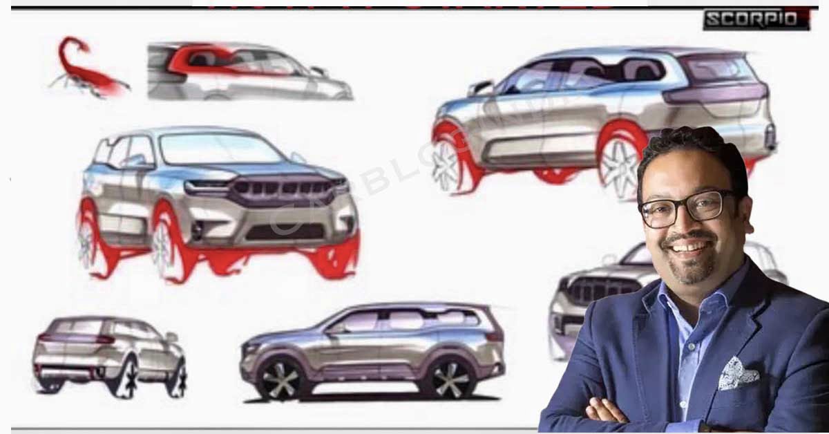 pratap bose mahindra scorpio n design sketches