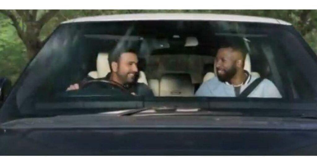 Rohit Sharma in His Range Rover