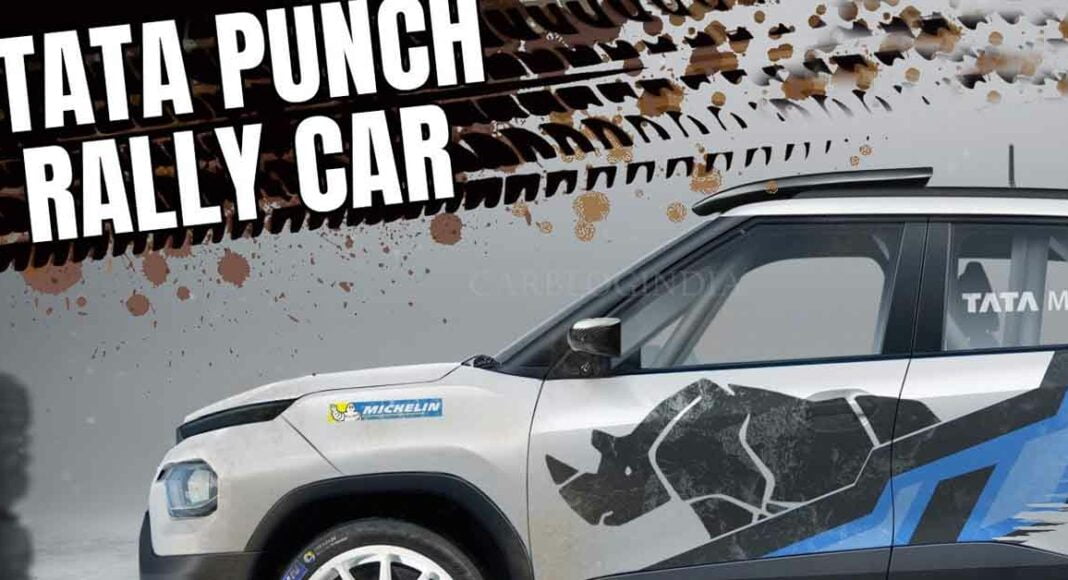 tata punch rally car rendering