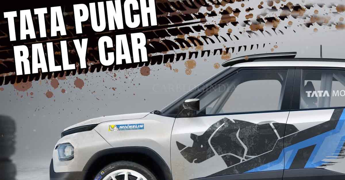 tata punch rally car rendering