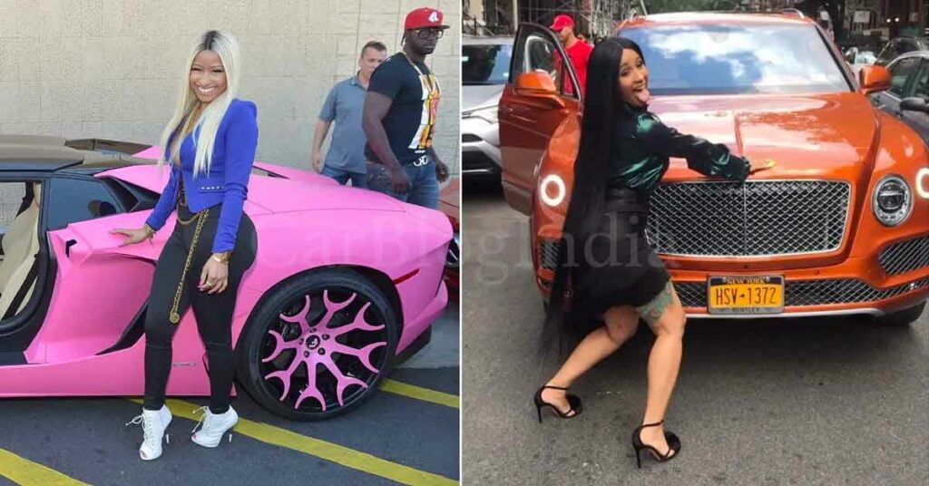 Car Collection Comparison of Nicki Minaj and Cardi B