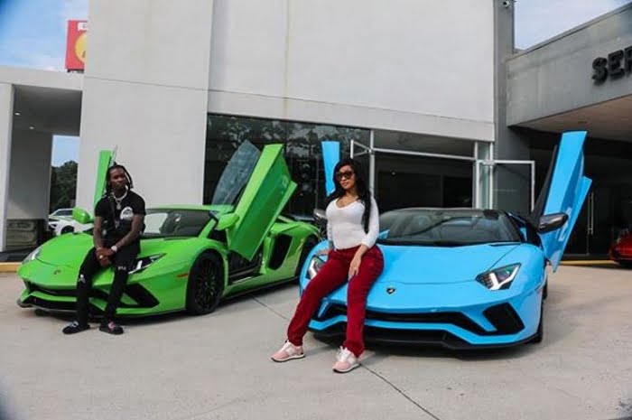 Lamborghini Aventador S Roadster of Cardi B