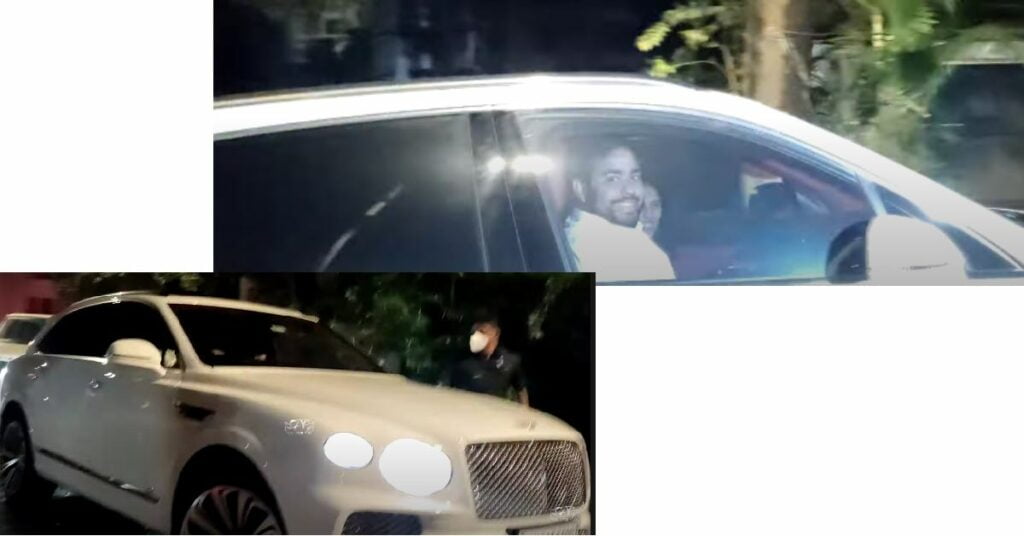 Akash Ambani Spotted in his Bentley Bentayga