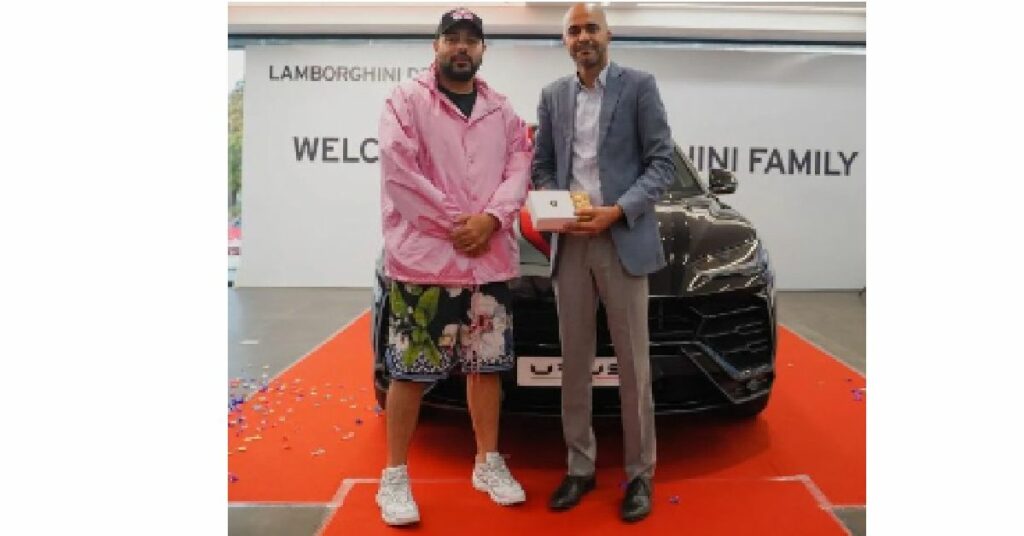 Badshah with his Lamborghini Urus