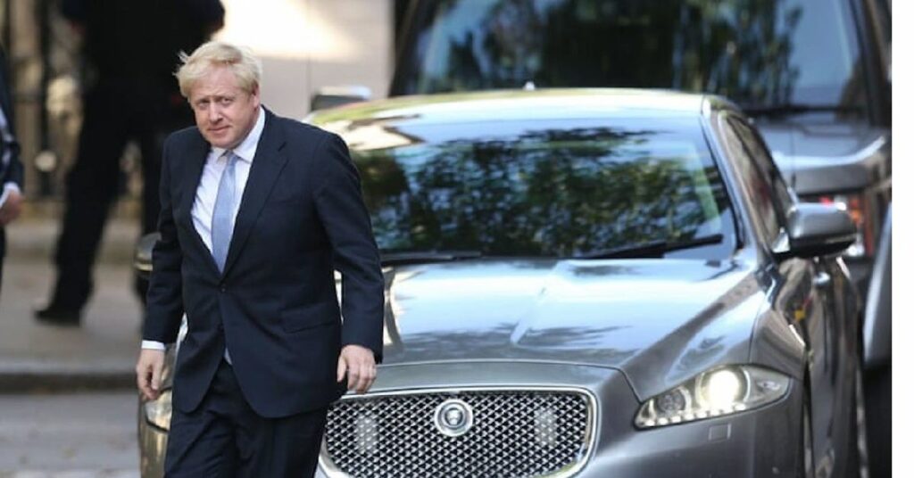 Boris Johnson Jaguar Sentinel