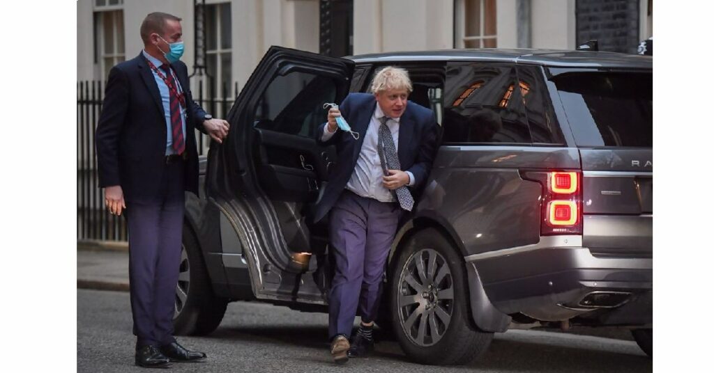 Boris Johnson Range Rover Sentinel