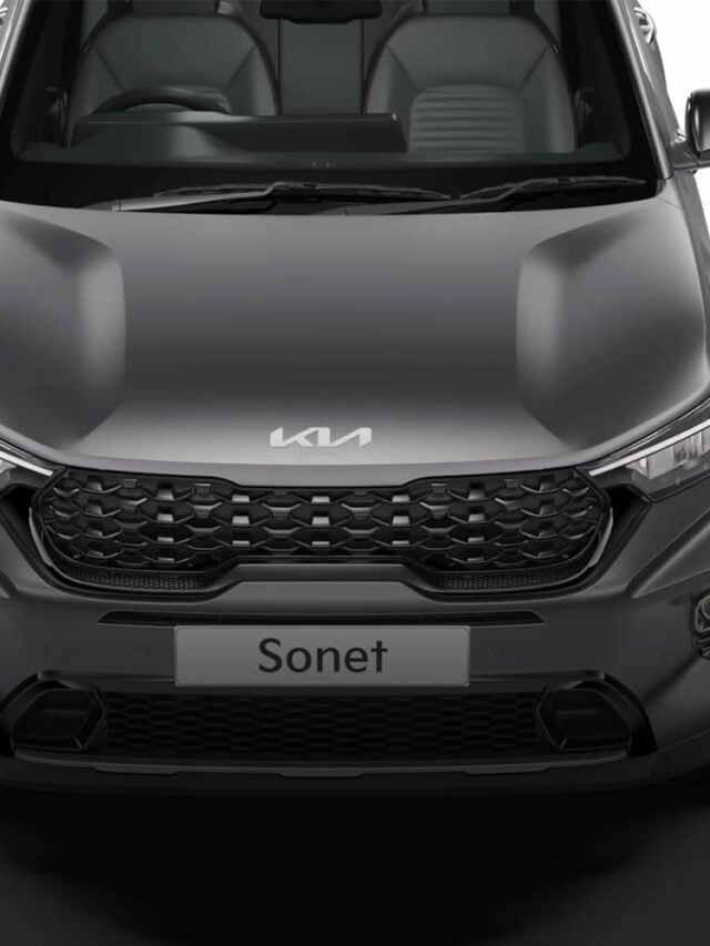 kia sonet x-line top view bonnet