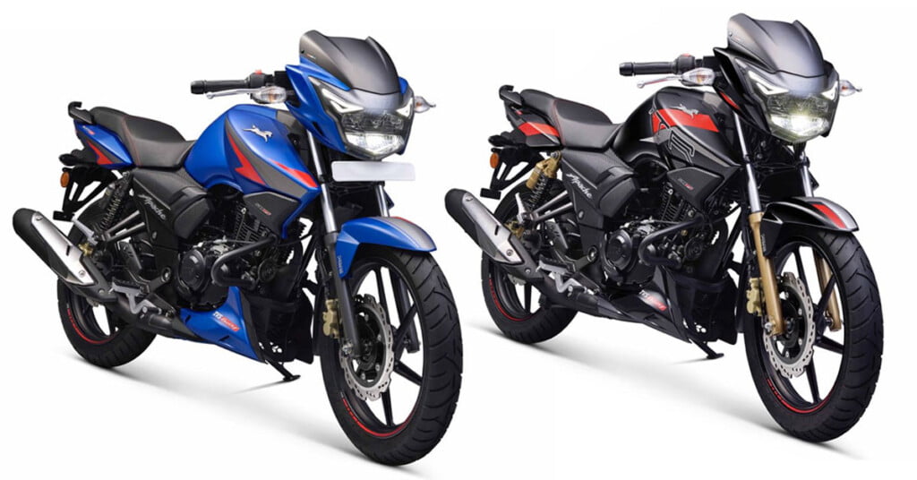 Updated 2022 TVS Apache RTR 160, RTR 180 Launched In India