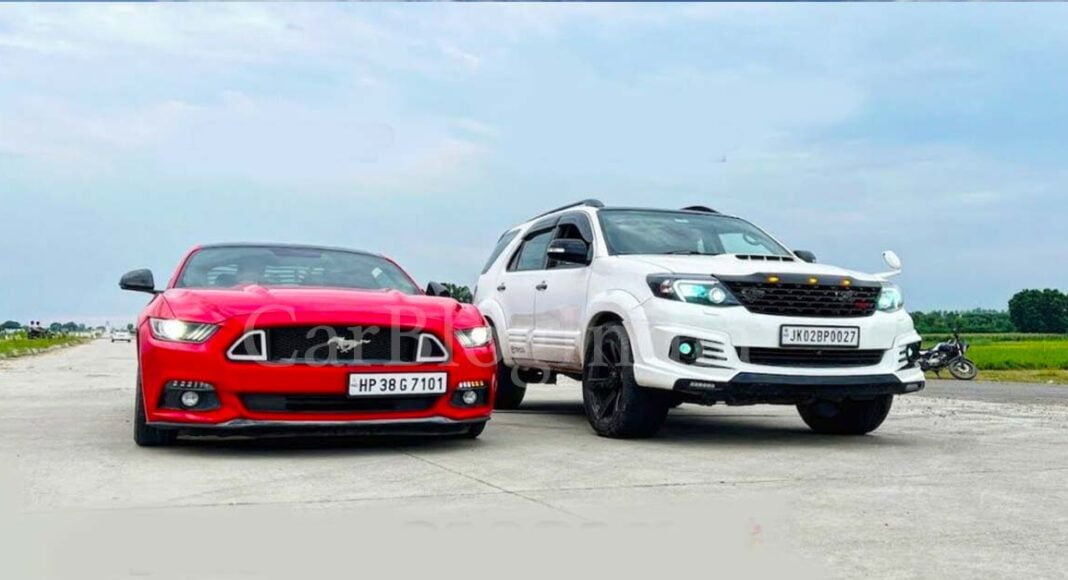 Can Modified Toyota Fortuner Beat Ford Mustang in Drag Race