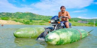 hero splendor modified into boat