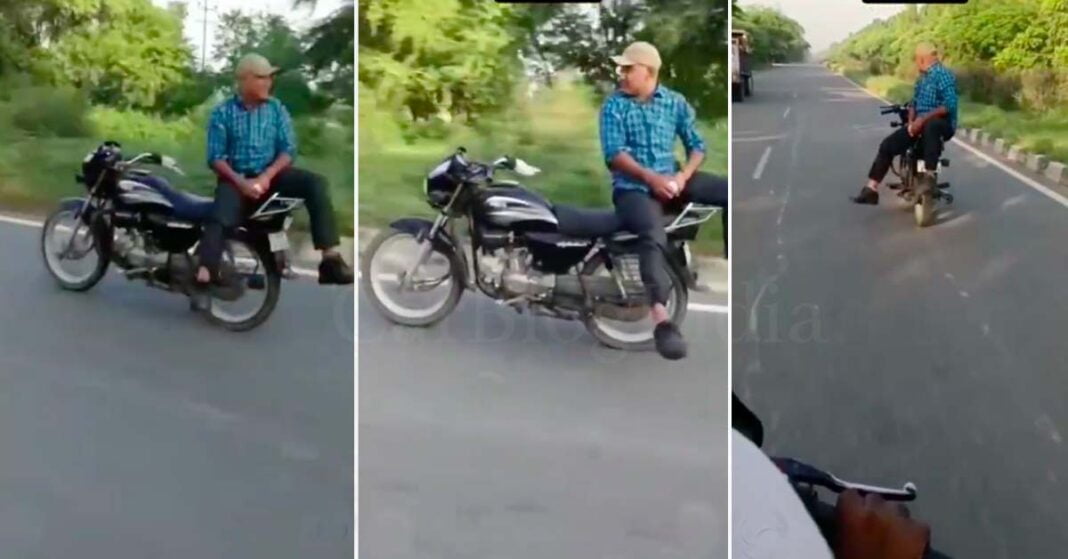 Man Rides Hero Splendor from Pillion Seat Without Looking at Road » Car ...
