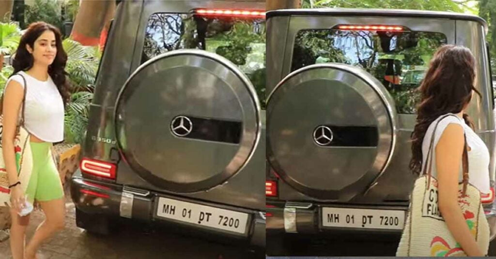 janhvi kapoor mercedes g wagon amg