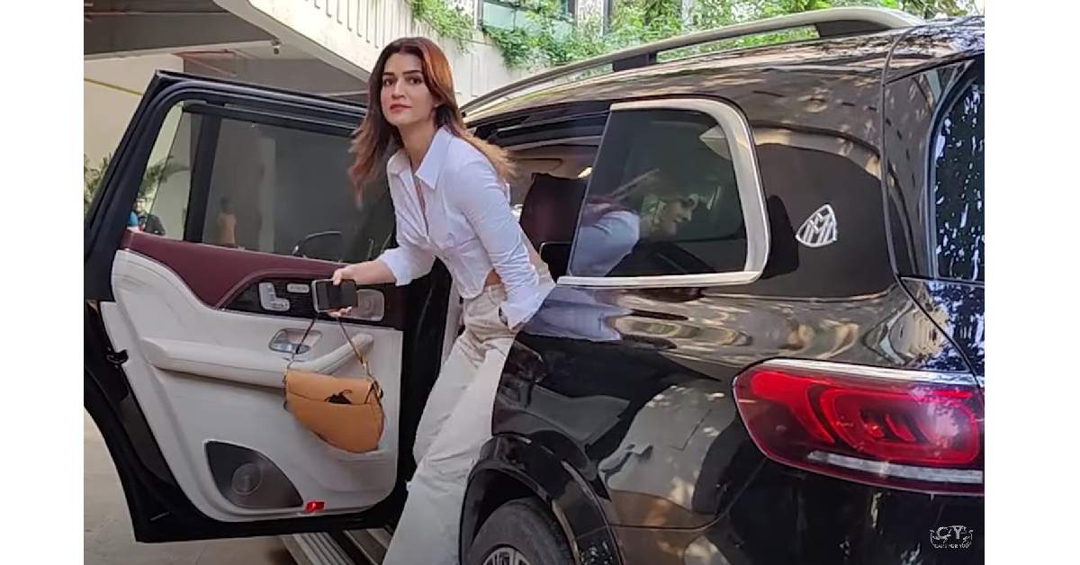 Kriti Sanon in her Mercedes Maybach GLS600