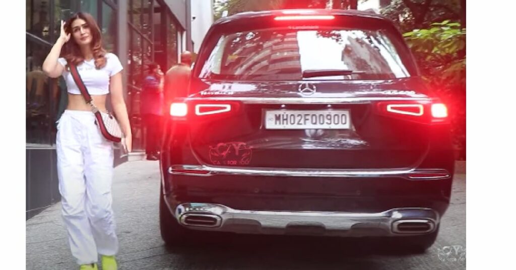 Kriti Sanon with her Mercedes Maybach GLS600