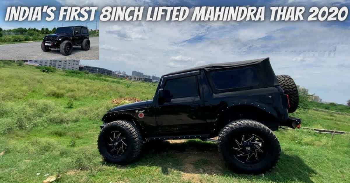 Mahindra Thar with 8-inch Lift Kit and 38-inch Wheels