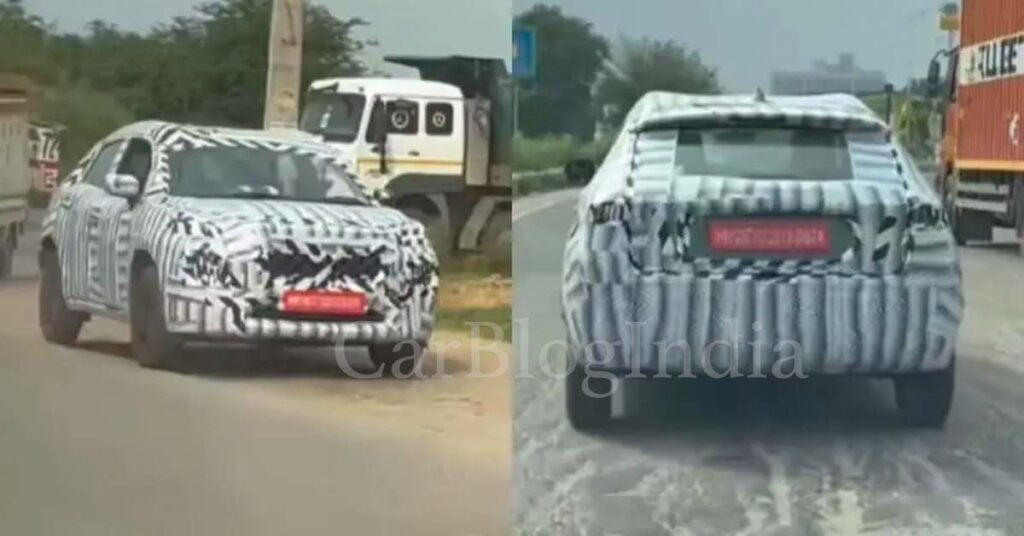 Maruti Baleno Cross Spy Images Front Three Quarters