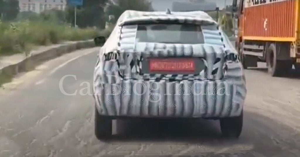 maruti baleno cross spy image rear