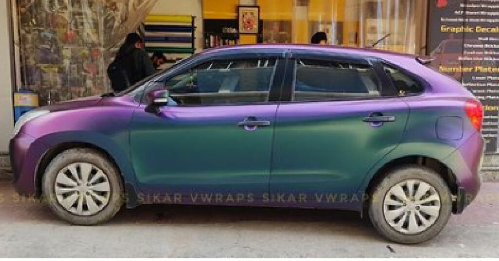 Maruti Baleno with Pearlescent Wrap