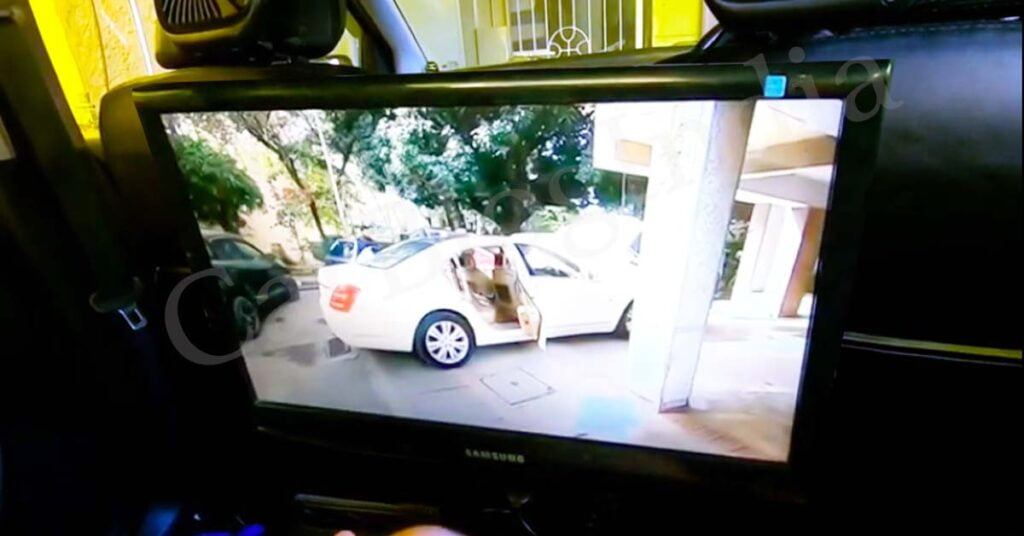 An owner of last-gen Maruti Baleno has installed a 20-inch Samsung LED TV for rear passengers.