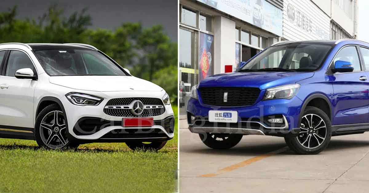 mercedes gla vs ka one chinese copycat cars