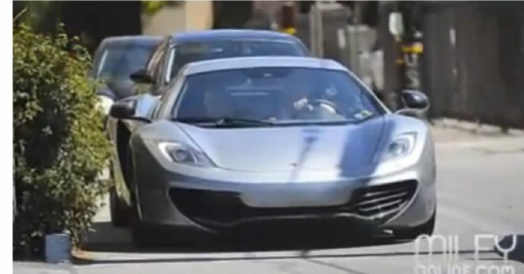 Miley Cyrus McLaren MP4-12C