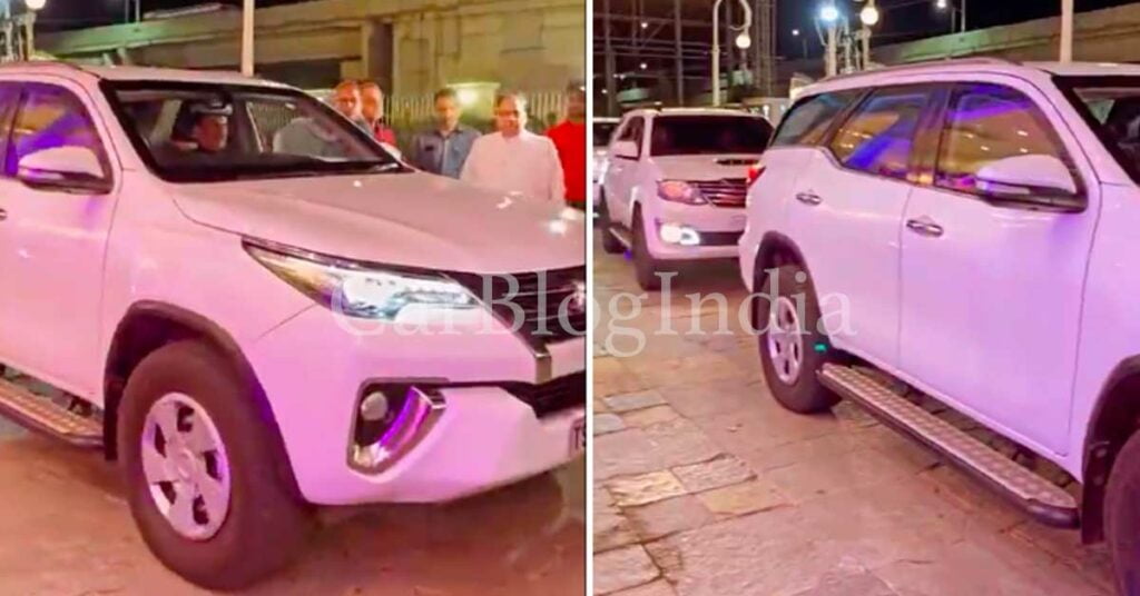 minister's toyota fortuner steel wheels wheelcaps