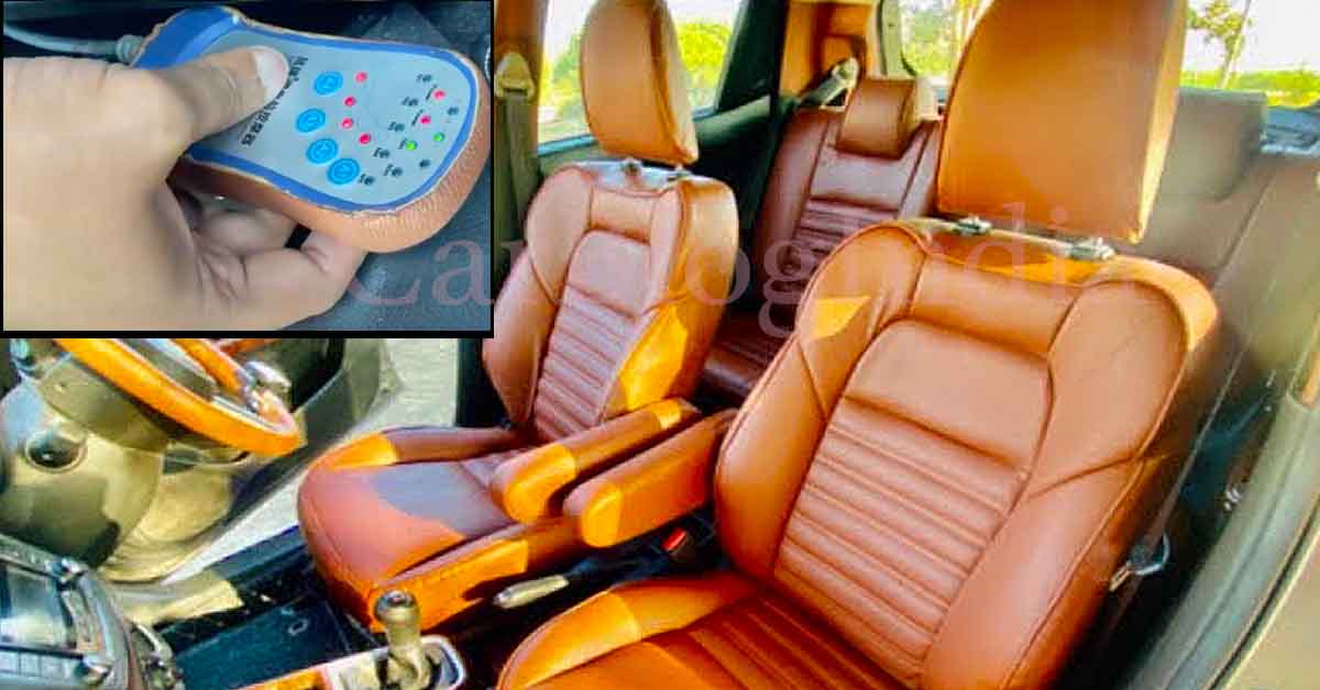 modified maruti swift remote controlled massage seats