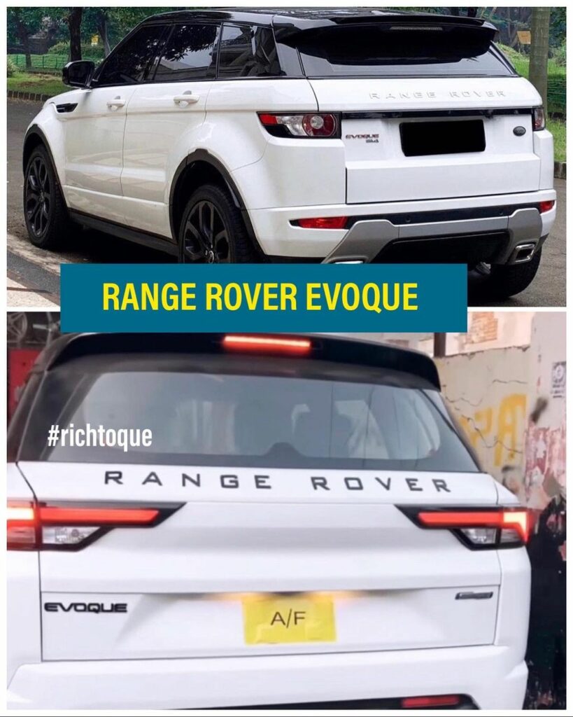Range Rover Evoque vs Maruti Brezza Rear 