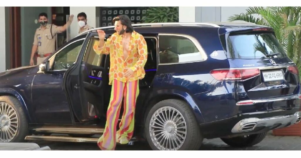 Ranveer Singh with his Mercedes Maybach GLS600