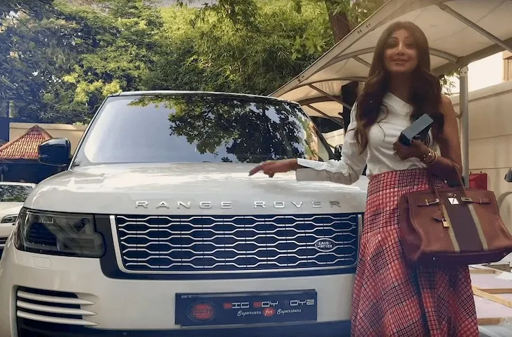Shilpa Shetty Range Rover Longwheelbase